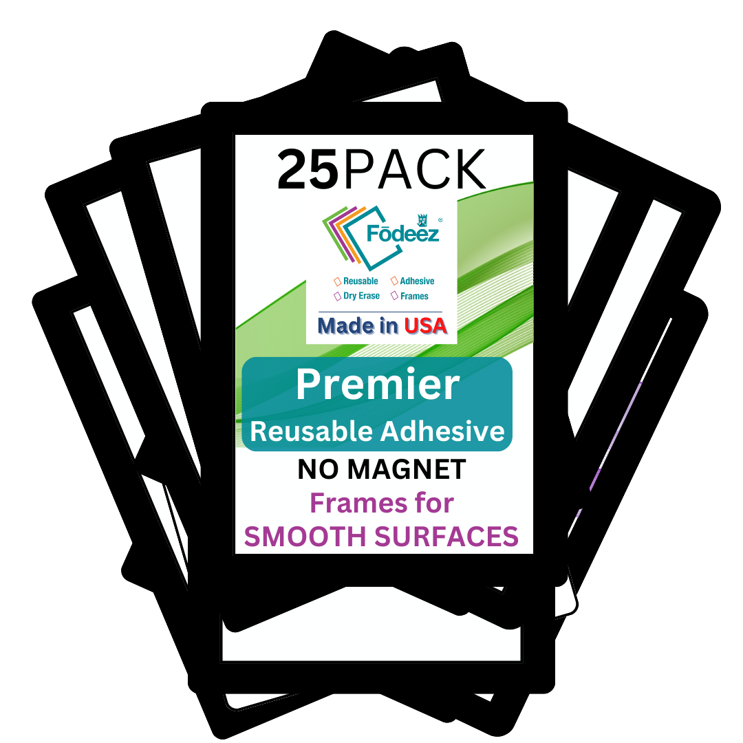 Adhesive Frames for Smooth Surfaces - Pack of 25