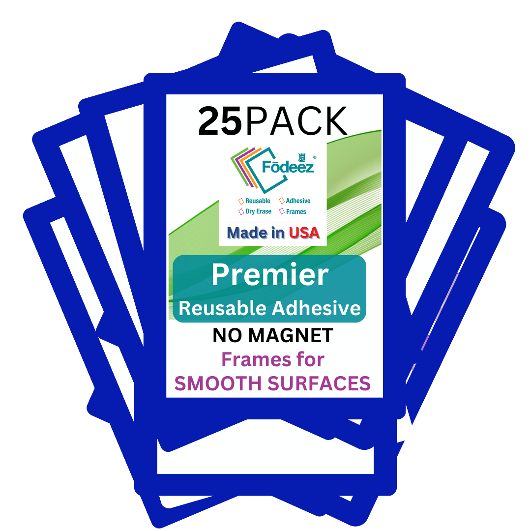 Adhesive Frames for Smooth Surfaces - Pack of 25