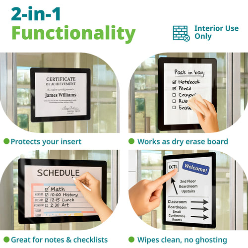 Adhesive Sign Holders for Smooth Surfaces