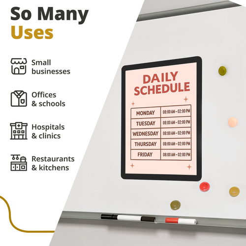 Adhesive Sign Holders for Smooth Surfaces