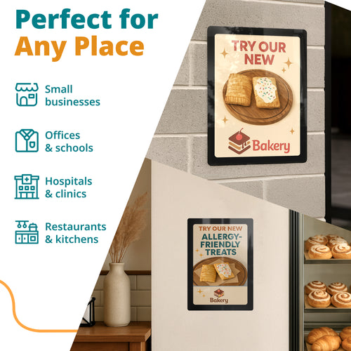 Self-Stick Sign Holders for Walls