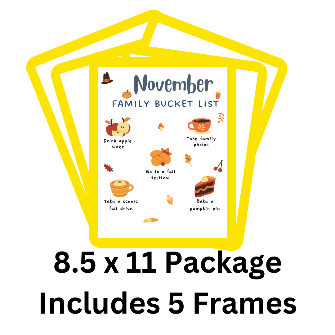 Yellow Reusable Adhesive Frames