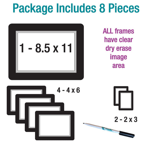 Sample Pack with Multiple Size Frames