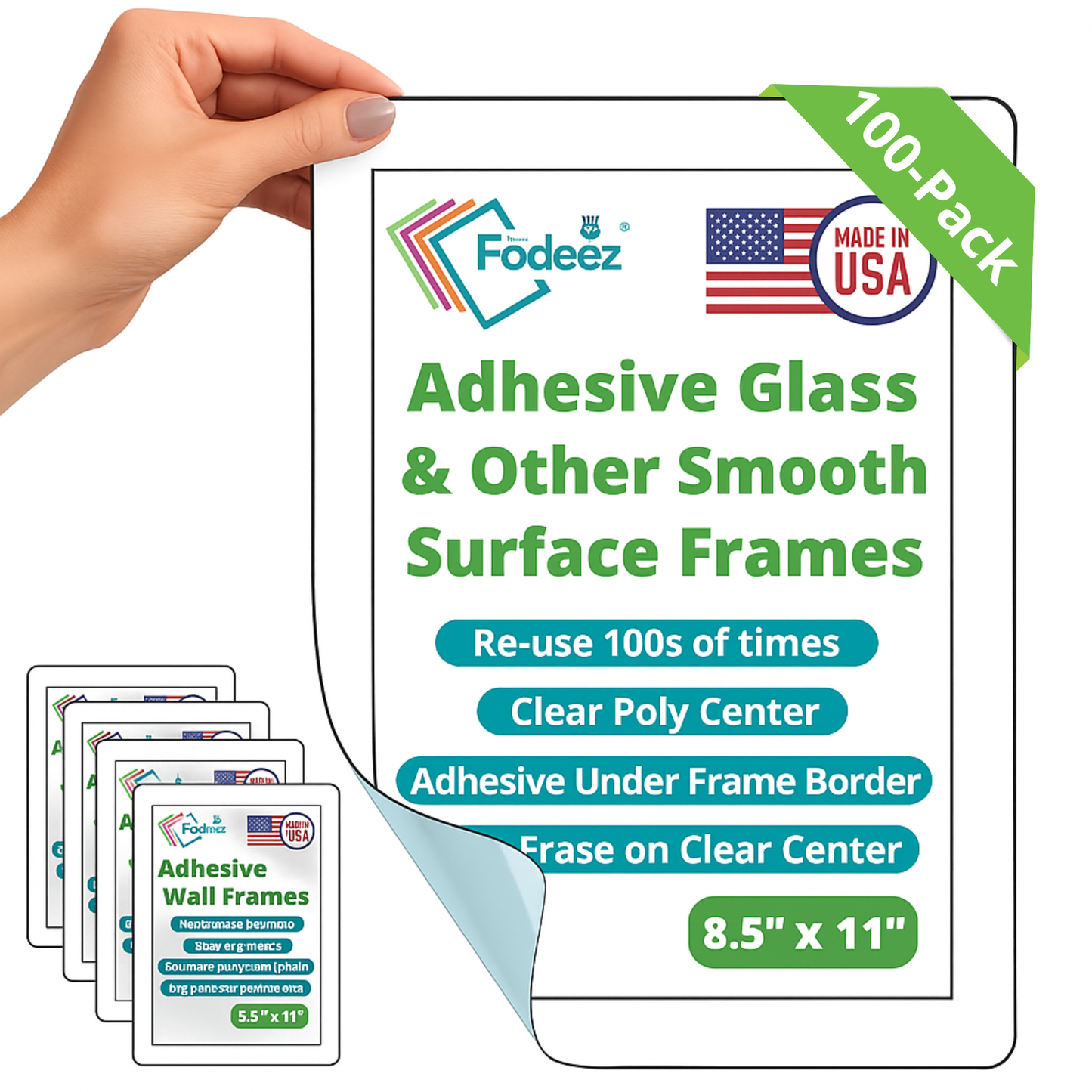8.5 x 11 for walls and smooth surfaces Bulk