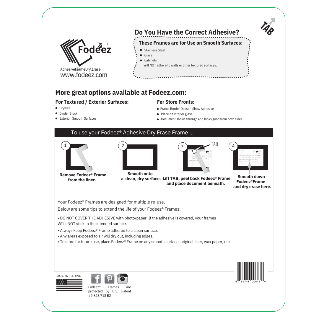Classic Sample Pack - for SMOOTH Surfaces