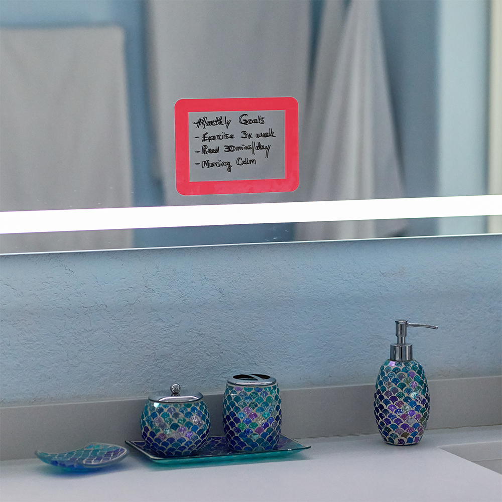 Red Reusable Adhesive Frames
