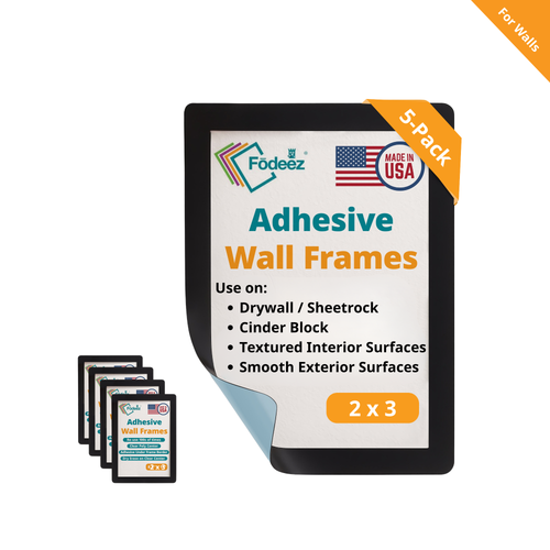 Self-Stick Sign Holders for Walls