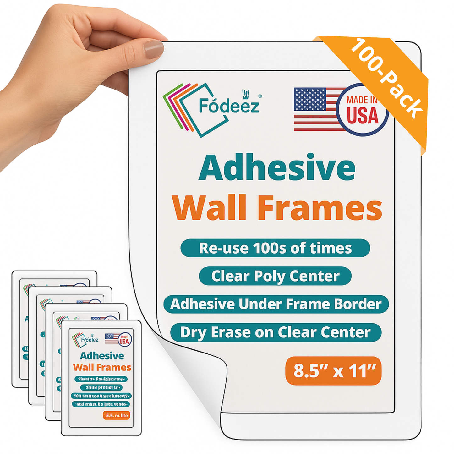 8.5 x 11 for walls and smooth surfaces Bulk