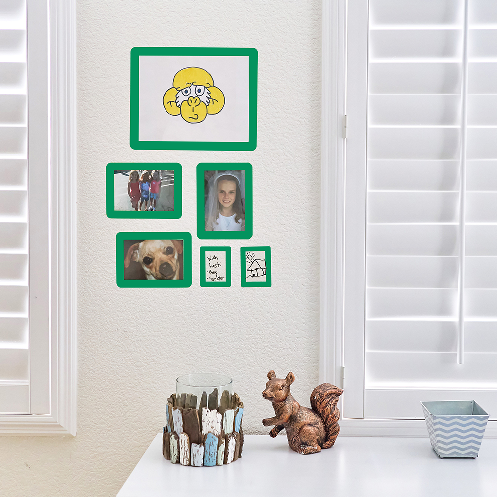 Lime Reusable Adhesive Frames