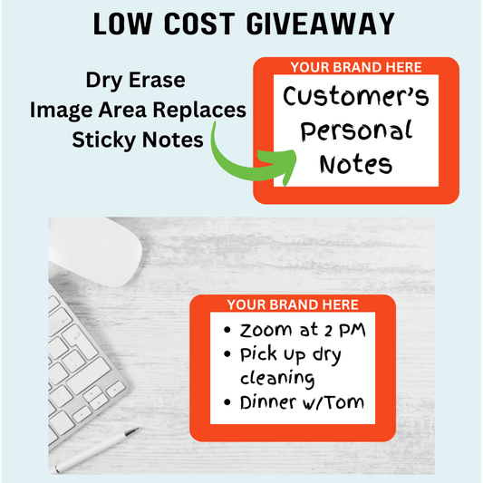 2 x 3 Customizable Dry Erase Reusable Adhesive Frames