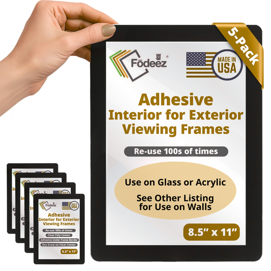 Interior Adhesive for Exterior Viewing