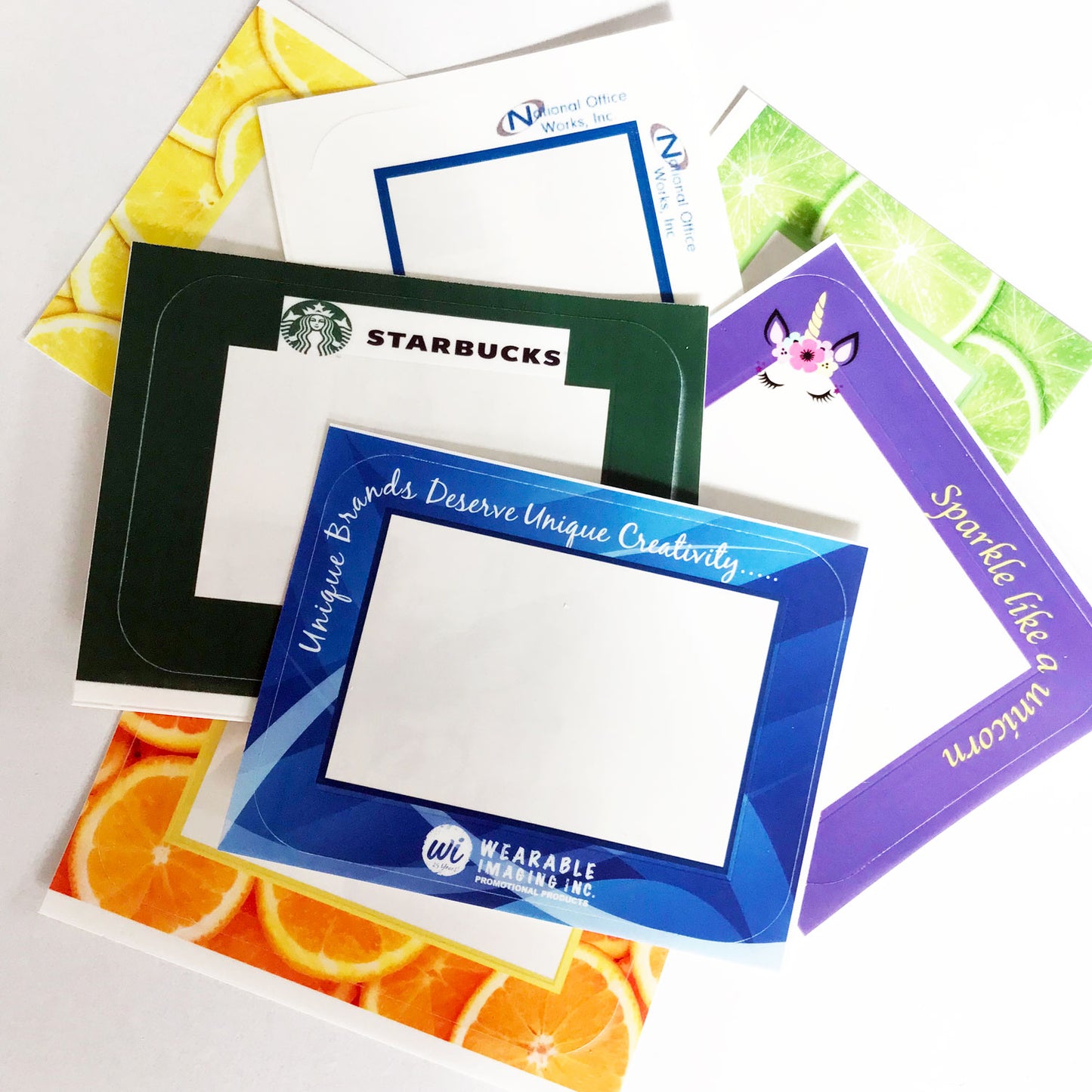 2 x 3 Customizable Dry Erase Reusable Adhesive Frames