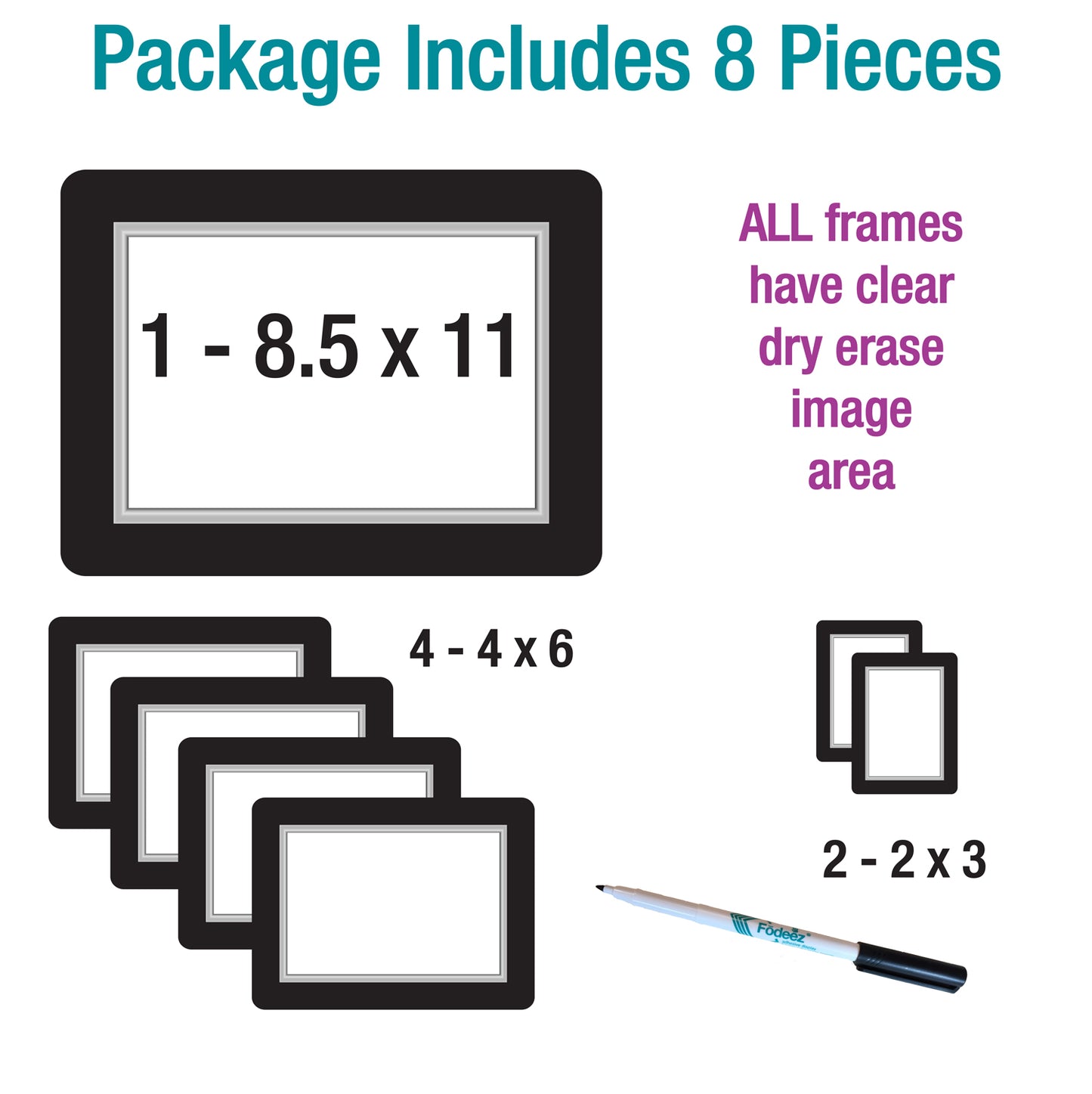 Classic Self-Stick Picture Frames - for Walls