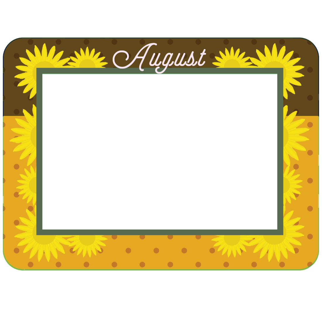 Monthly / Seasonal Theme Dry Erase Adhesive Frames - Full Adhesive Back