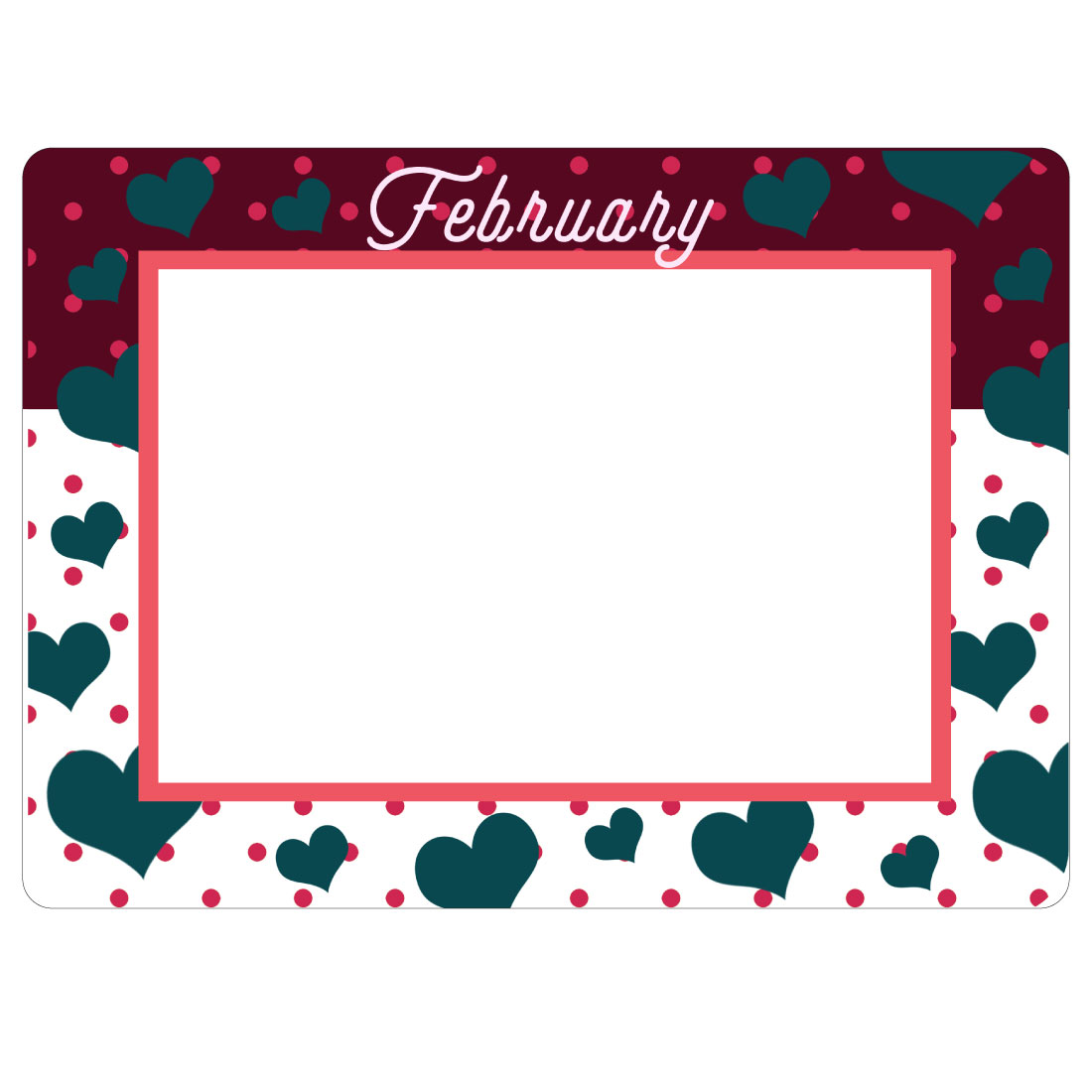 Monthly / Seasonal Theme Dry Erase Adhesive Frames - Full Adhesive Back