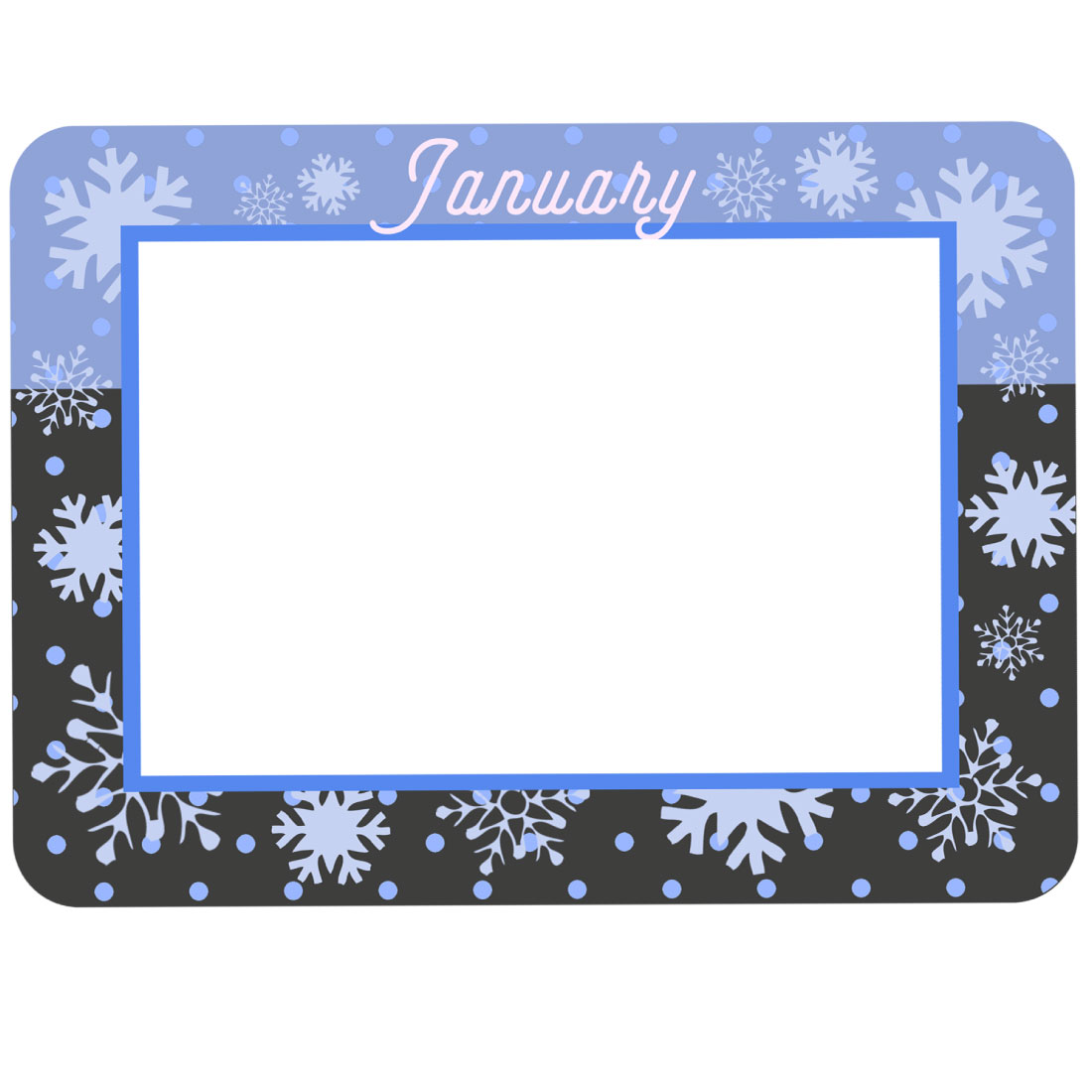 Monthly / Seasonal Theme Dry Erase Adhesive Frames - Full Adhesive Back