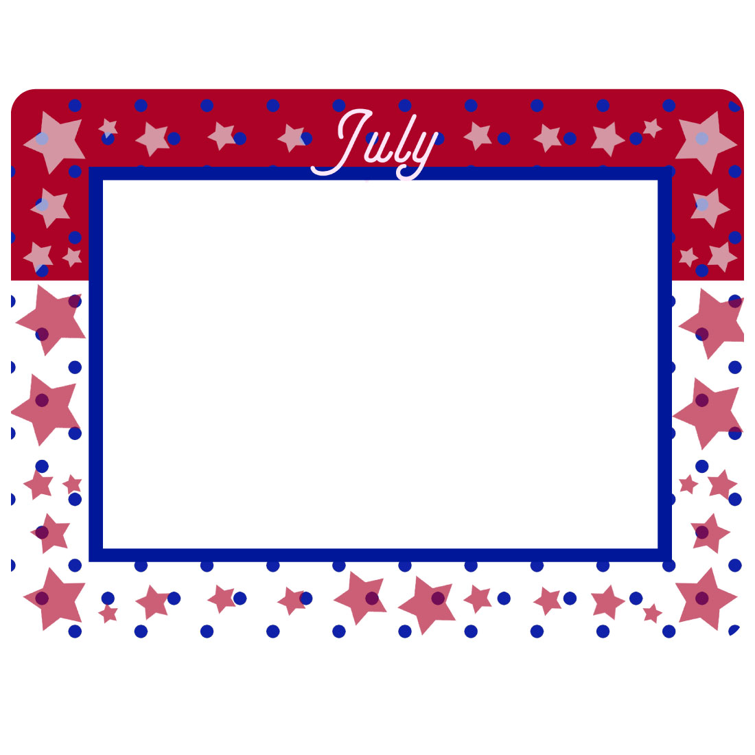 Monthly / Seasonal Theme Dry Erase Adhesive Frames - Full Adhesive Back