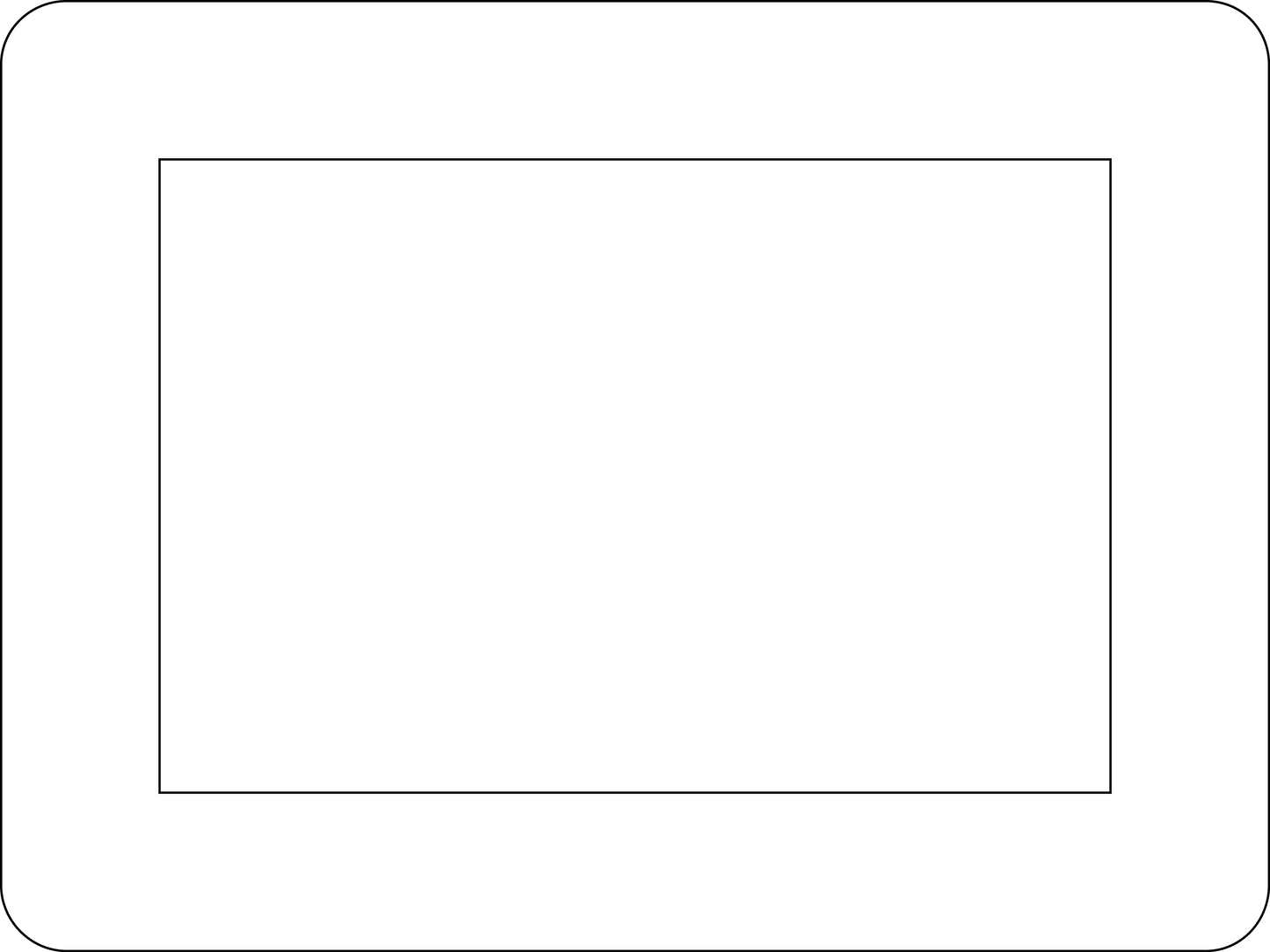 4 x 6 Classic Dry Erase Adhesive Frames for Smooth Surfaces - Pack of 10