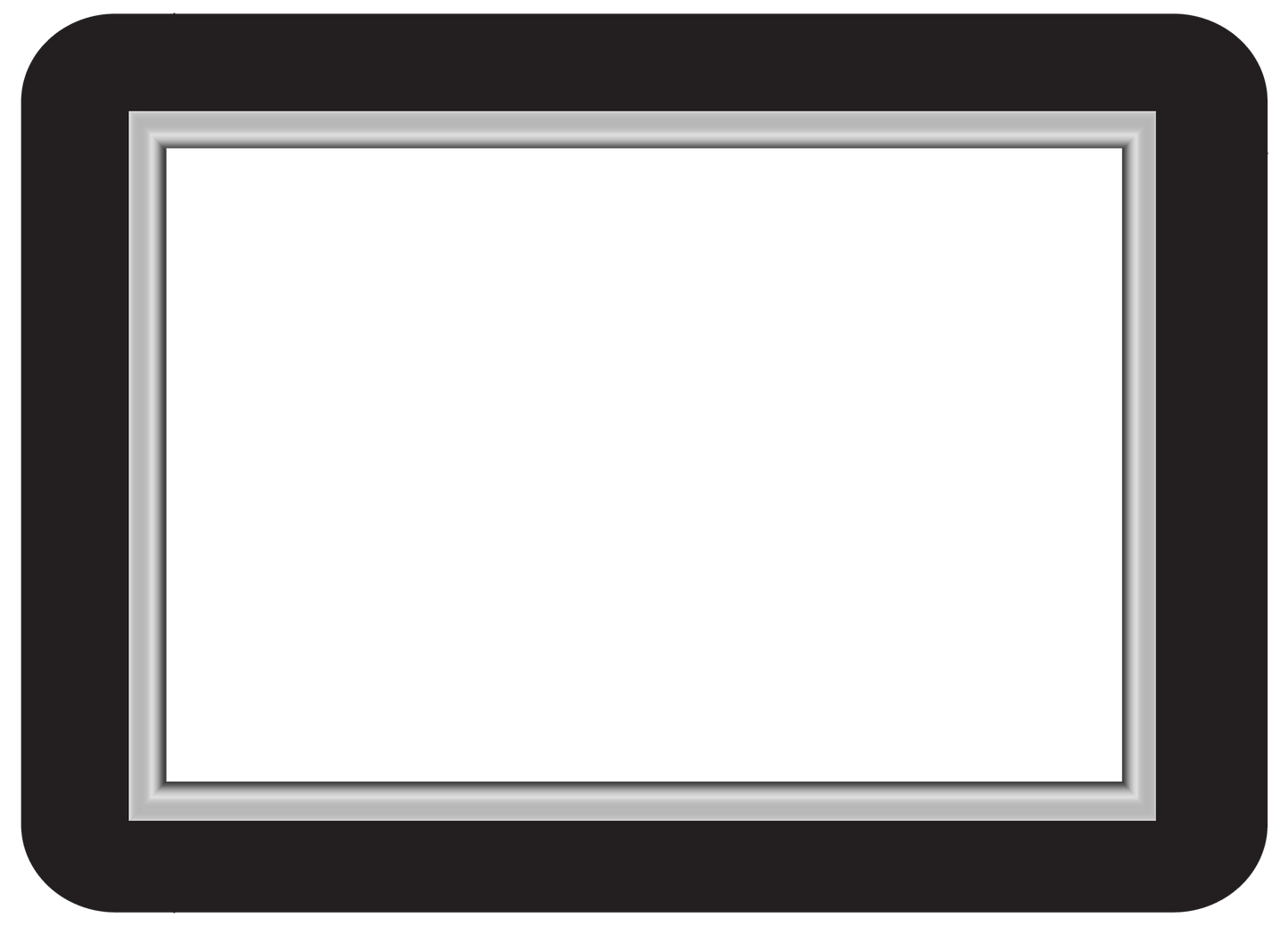 2 x 3 Customizable Dry Erase Reusable Adhesive Frames