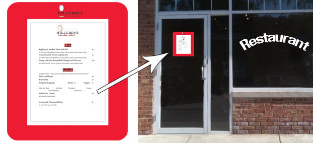 Dry Erase Self-Stick Adhesive Signage for the Food Service Industry