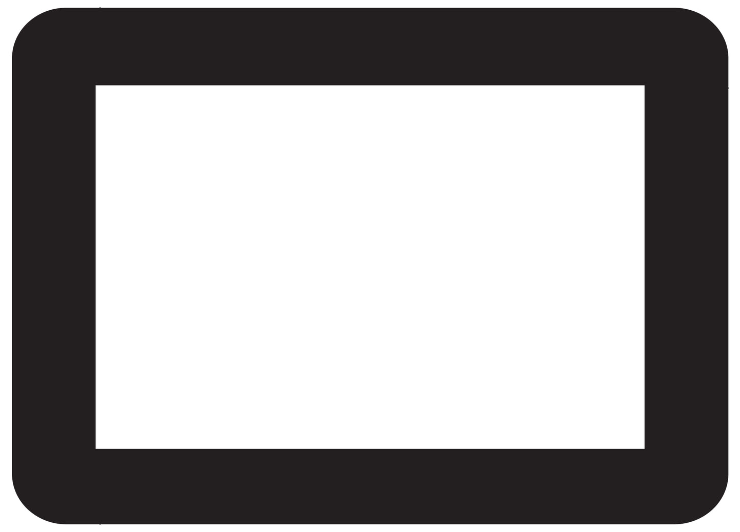 11 x 17 Adhesive Frames for Interior Glass