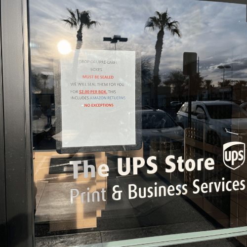 UPS Store Front Makeover