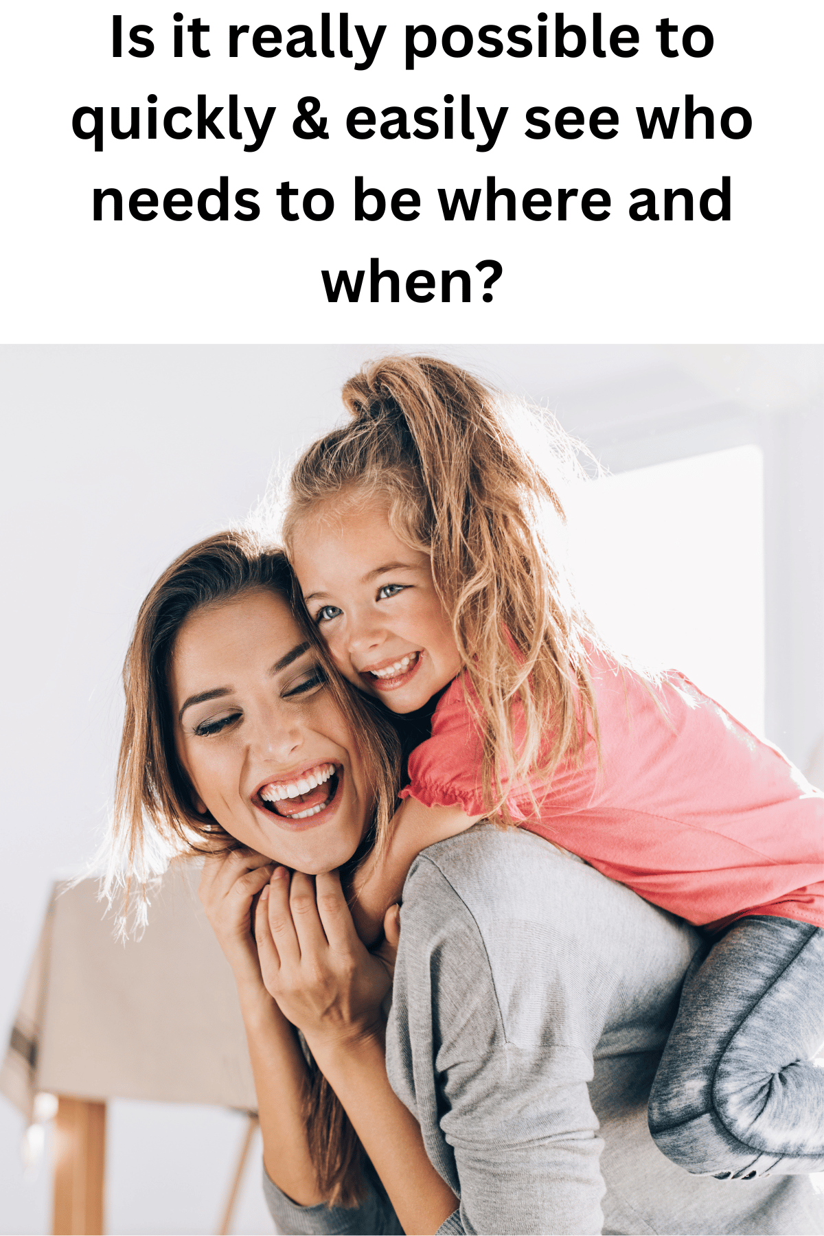 More family time, not family hassle
