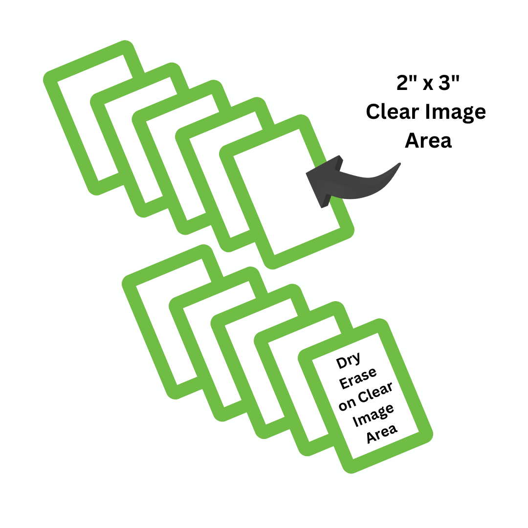 Letter Size Solid Bright Assortment Adhesive Frames for Smooth Surfaces