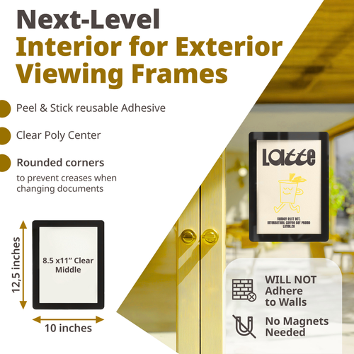 Interior Adhesive for Exterior Viewing