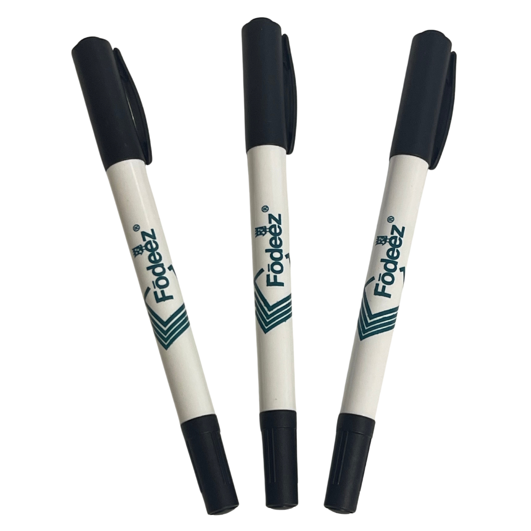 Dry Erase Markers with Ultra Fine and Broad Tip - 3-Pack of Black – Fodeez®  Frames