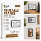 2 x 3 Fodeez® Reusable Adhesive Frames in Bulk