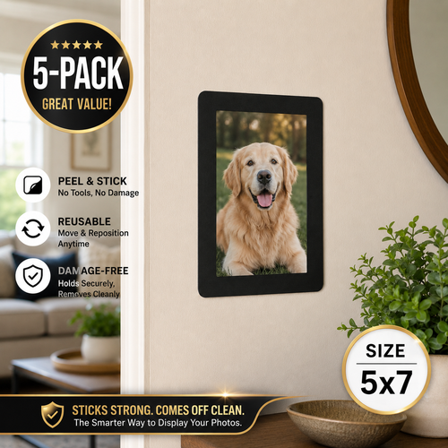 5x7 Adhesive Sign Holders for Walls