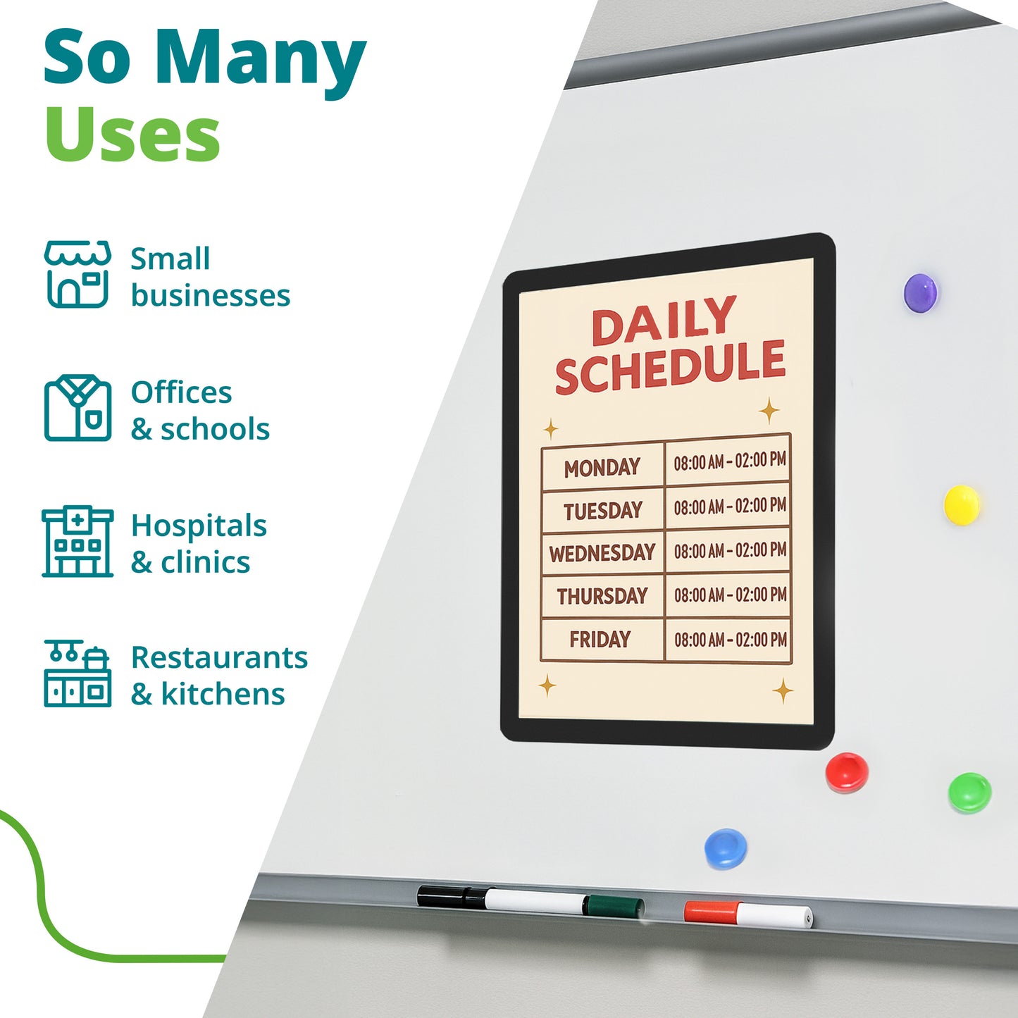 Adhesive Sign Holders for Smooth Surfaces