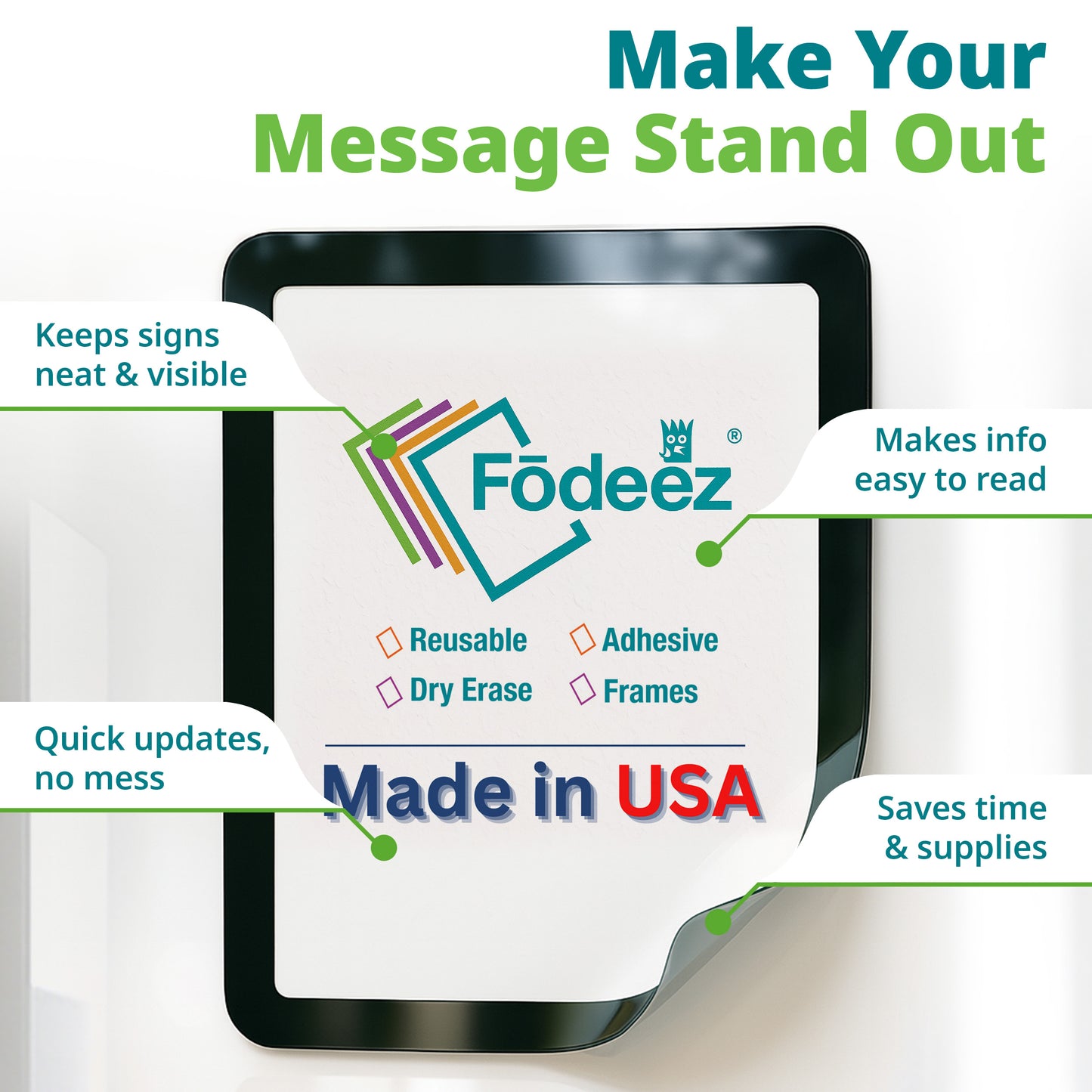 Adhesive Sign Holders for Smooth Surfaces