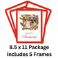 Red Reusable Adhesive Frames