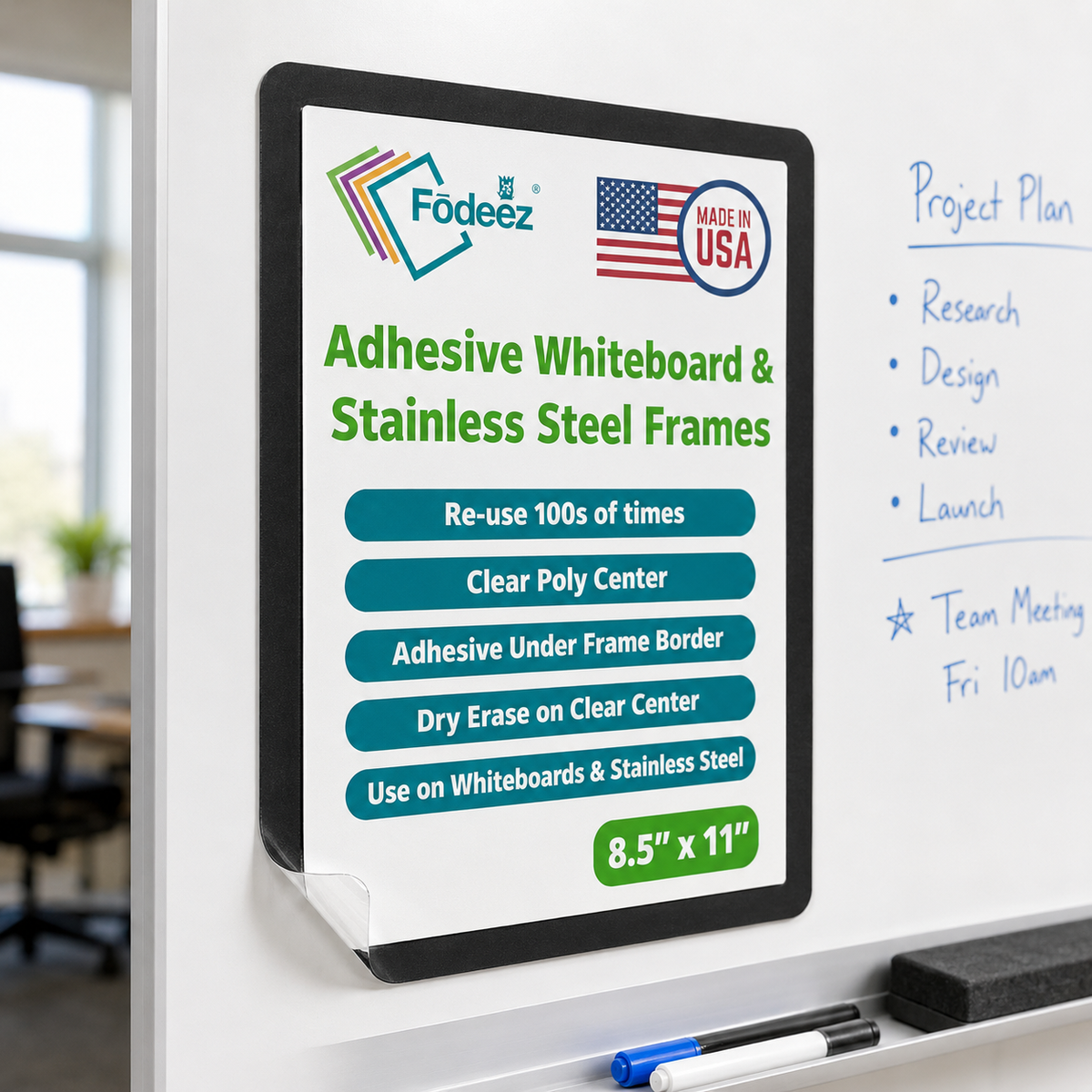 Letter-Size Adhesive Frames