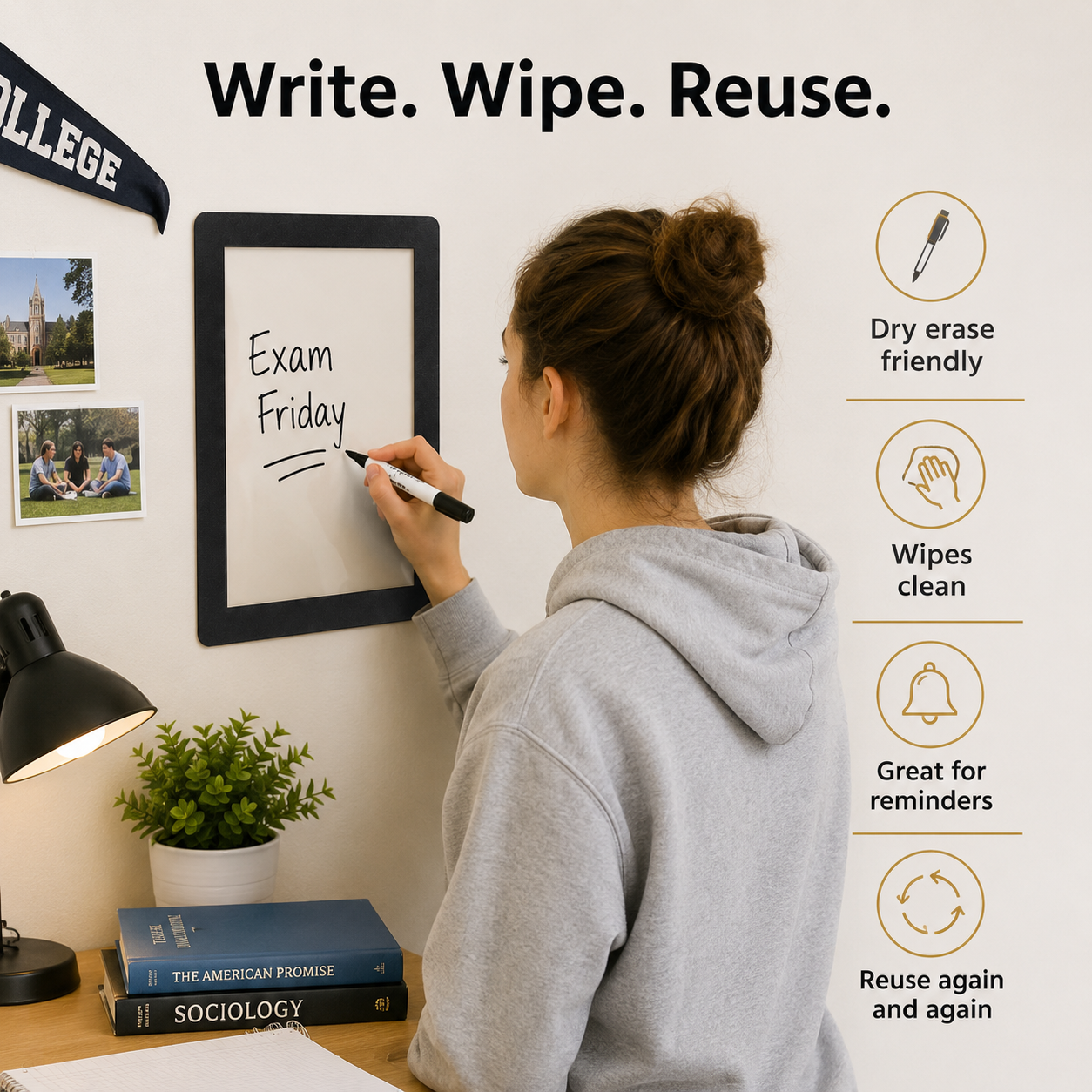Letter-Size Adhesive Frames