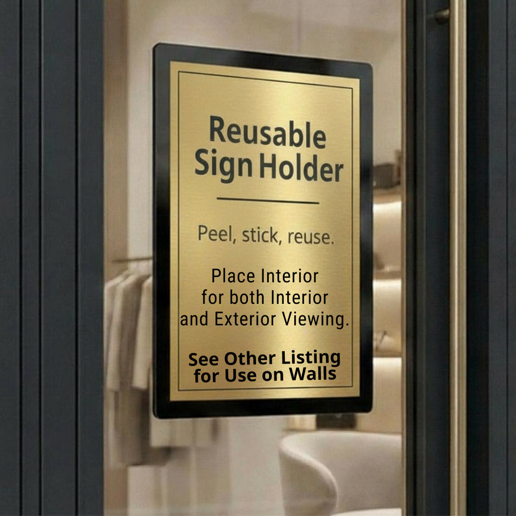 Interior Adhesive for Exterior Viewing
