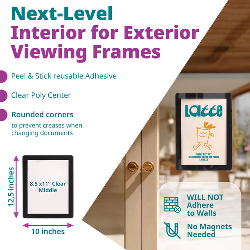 Interior Adhesive for Exterior Viewing