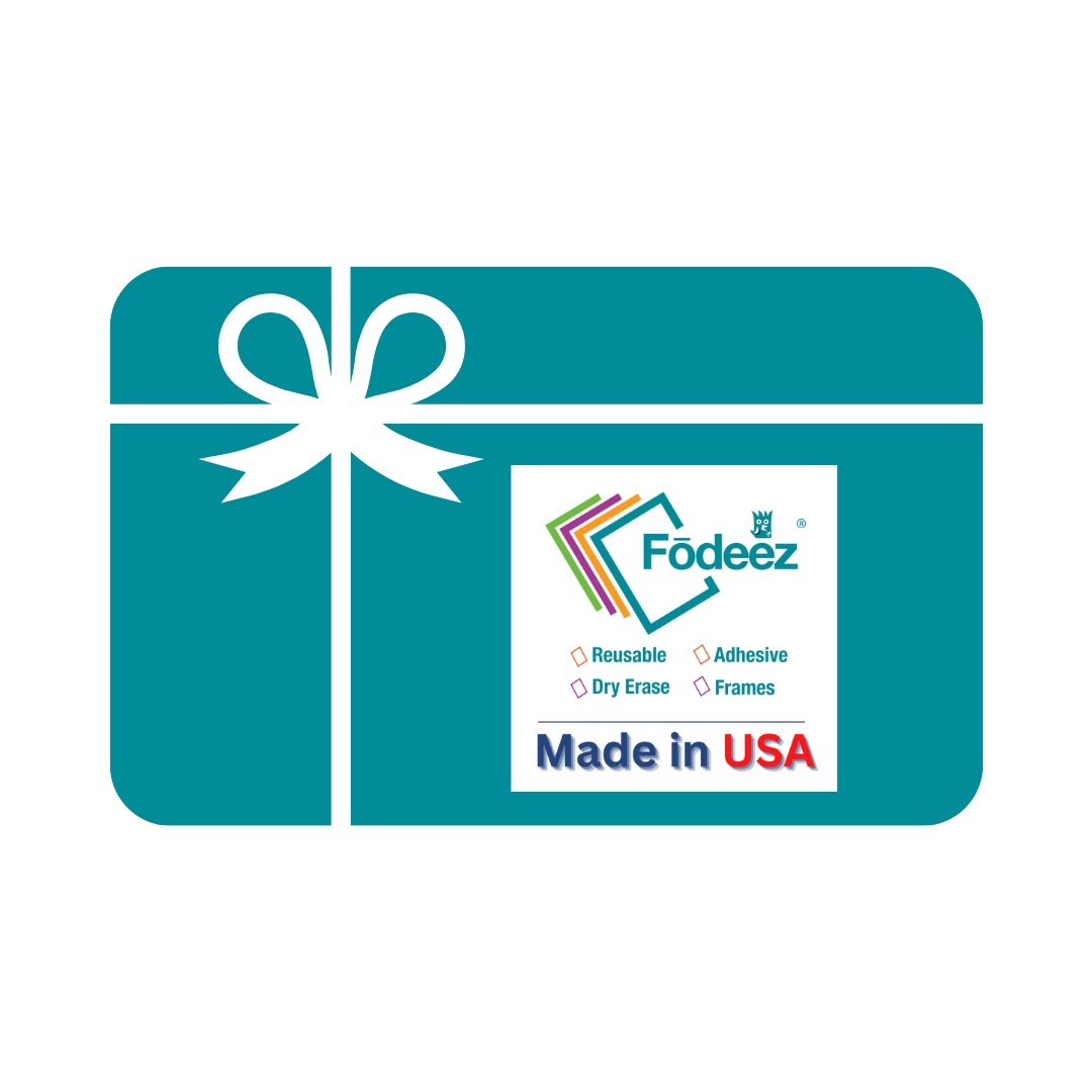 Fodeez® Reusable Adhesive Frames Digital Gift Card