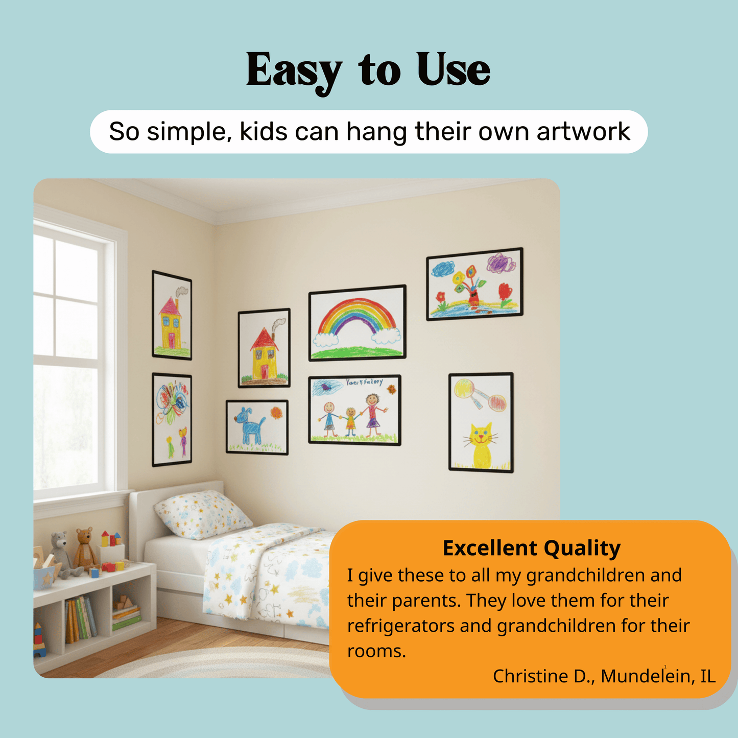 Classic Self-Stick Picture Frames to organize your home