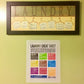 Letter Size Red, White, and Blue Frames for Walls