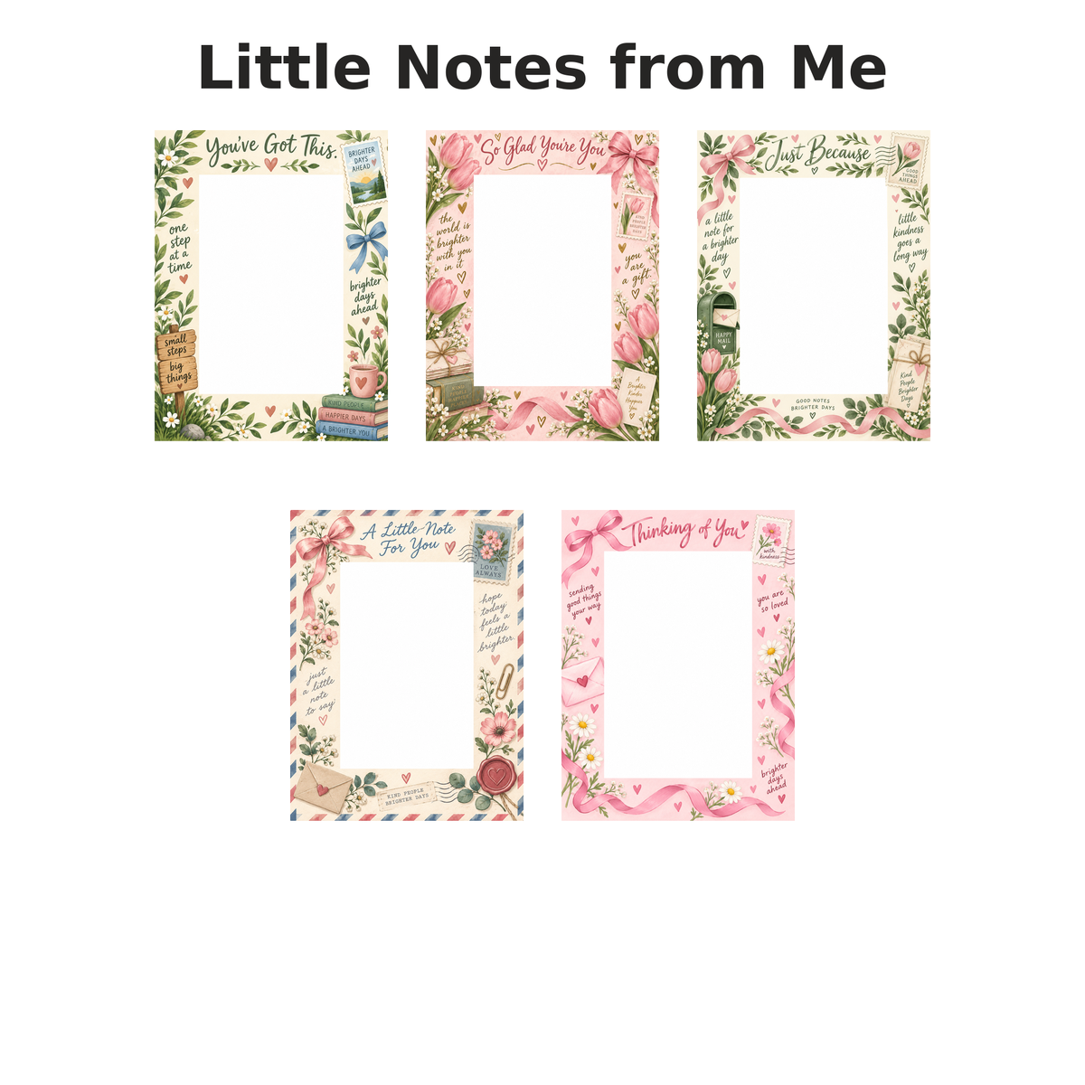 Fodeez® Mini Notes – Reusable Adhesive Dry Erase Notes (5-Pack)
