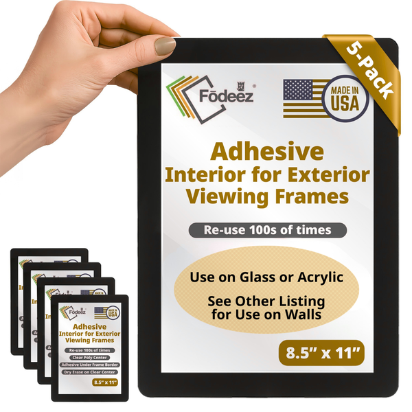 Interior Adhesive for Exterior Viewing