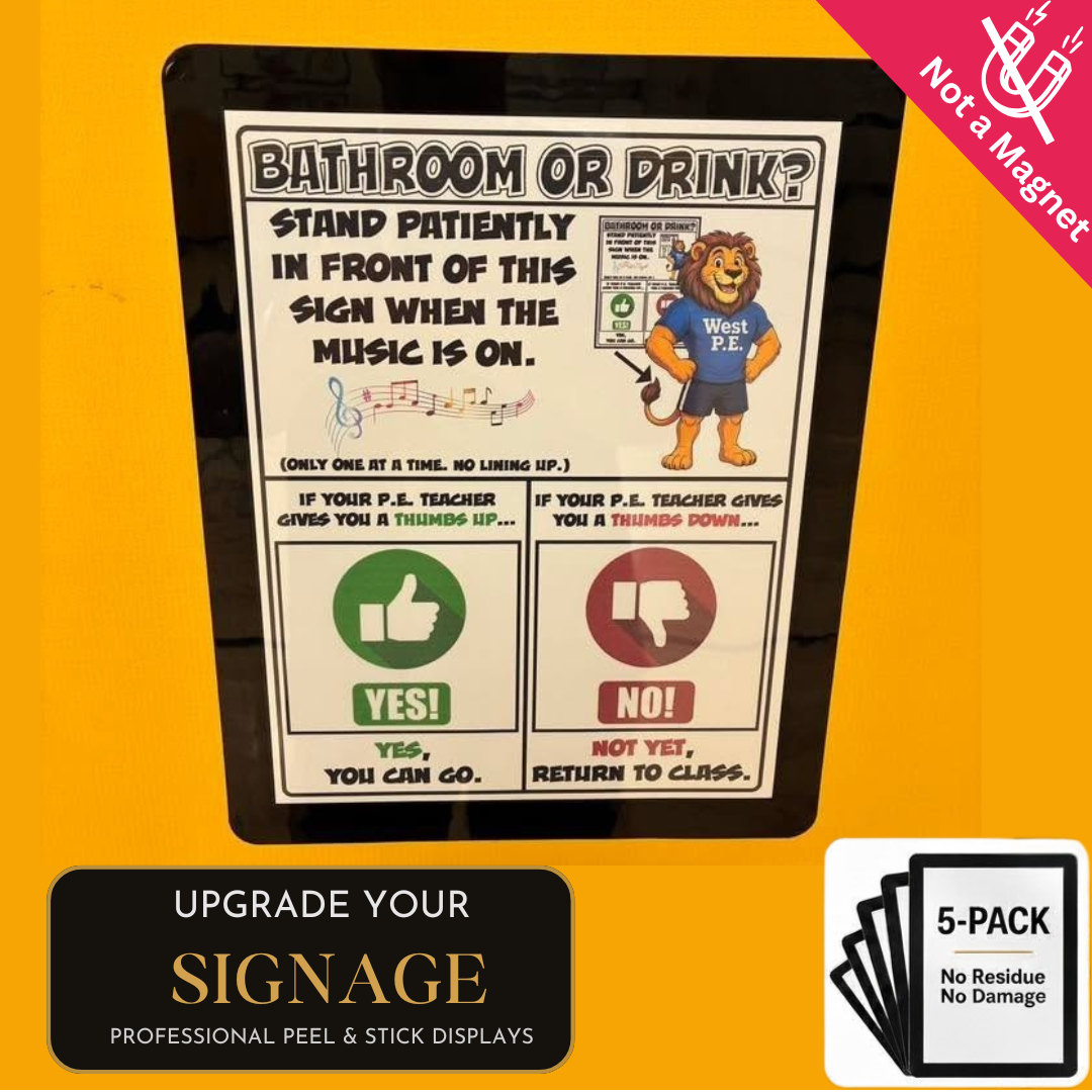 Letter-Size Adhesive Frames