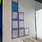 Letter Size Red, White, and Blue Frames for Walls