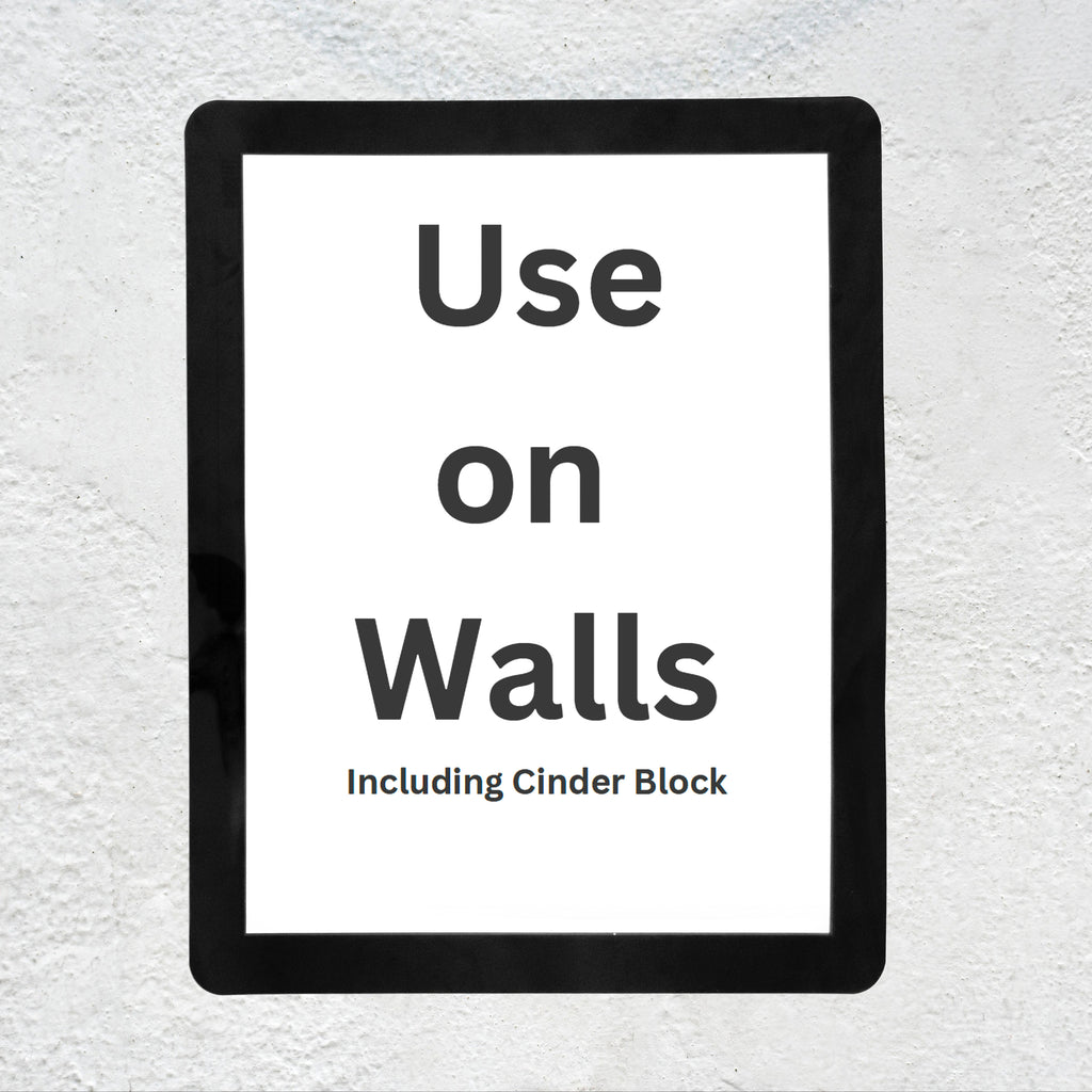 Custom Letter-Size Fodeez® Reusable Adhesive Frames: For Smooth and Wall Surfaces