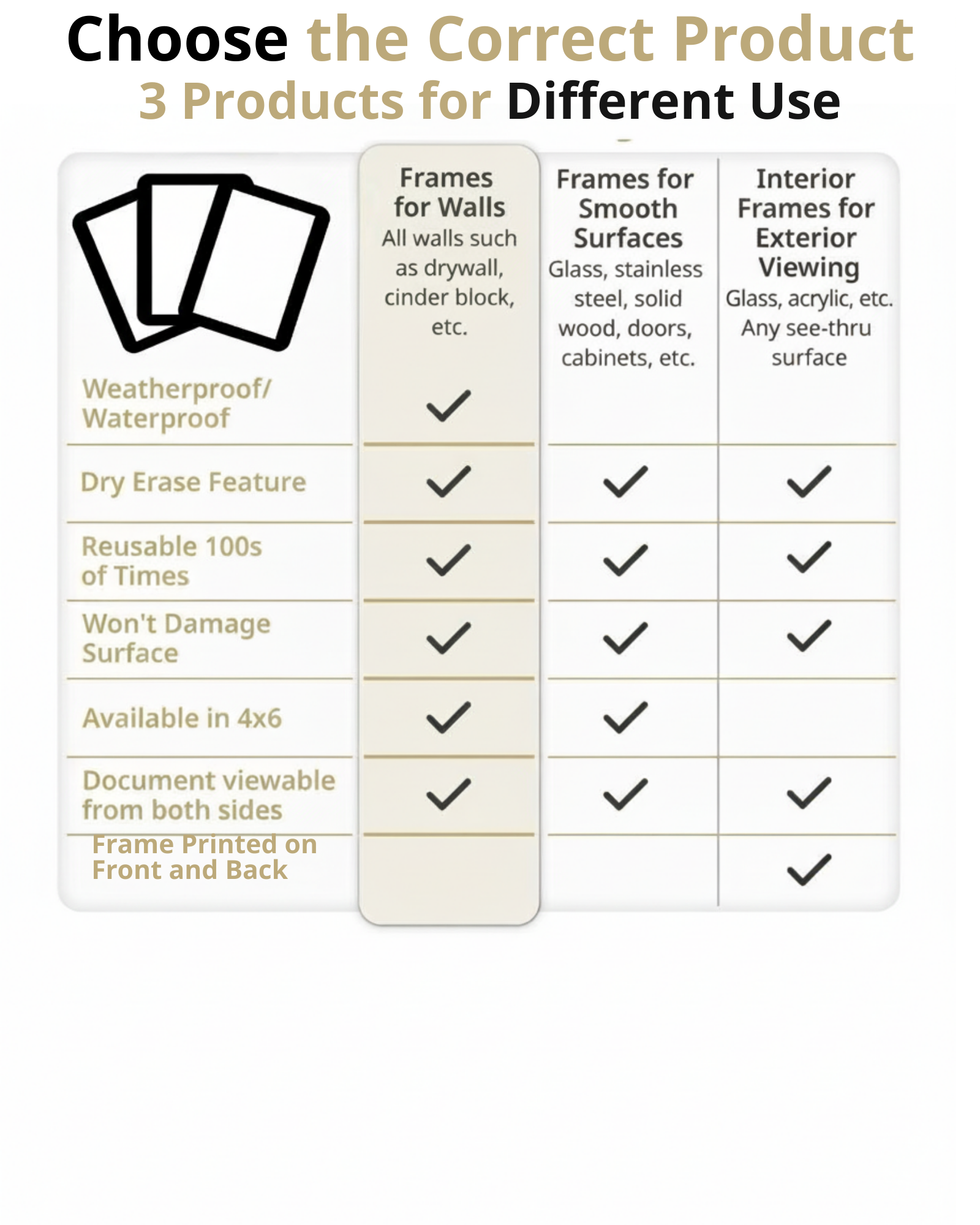 8.5 x 11 for walls and smooth surfaces Bulk