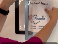Letter-Size Adhesive Frames for Walls