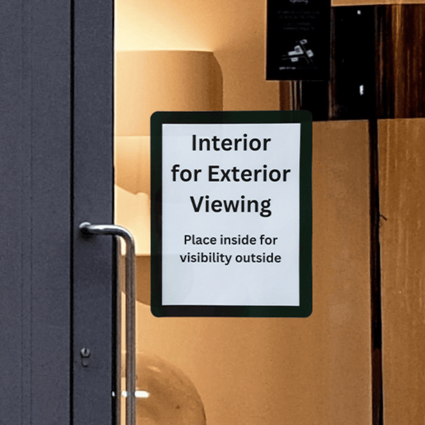 Interior Adhesive for Exterior Viewing